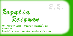 rozalia reizman business card